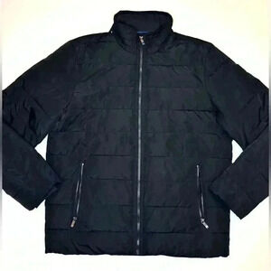 Weatherproof Men’s Ultra Luxe Water Resistant Jacket (LARGE, BLACK)
